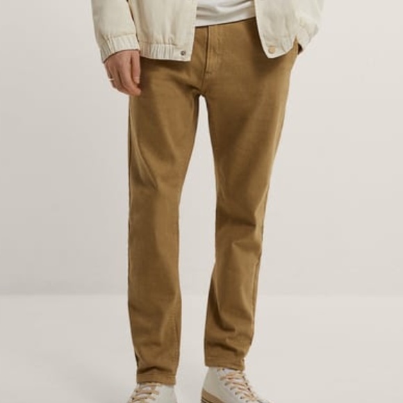 NWT, MEN'S ZARA SOLID COLOR CHINO PANTS, 34 - Picture 1 of 1